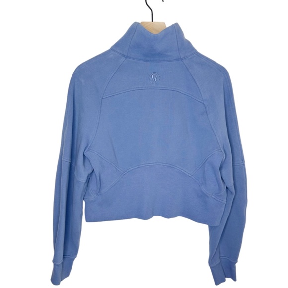 Lululemon Scuba Oversized Funnel Neck Half-Zip in Water Drop, Size XS/S - Picture 4 of 5